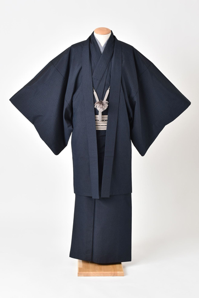 紬アンサンブル[紺]