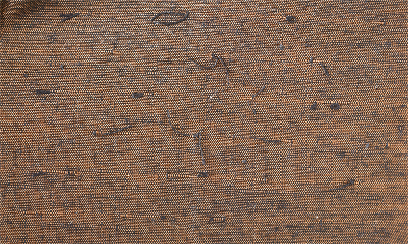 紬アンサンブル[茶・ひげ紬]