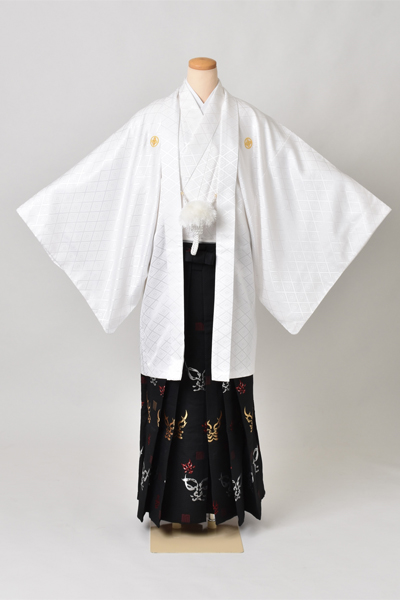 紋付袴[白紋付・袴隈取]