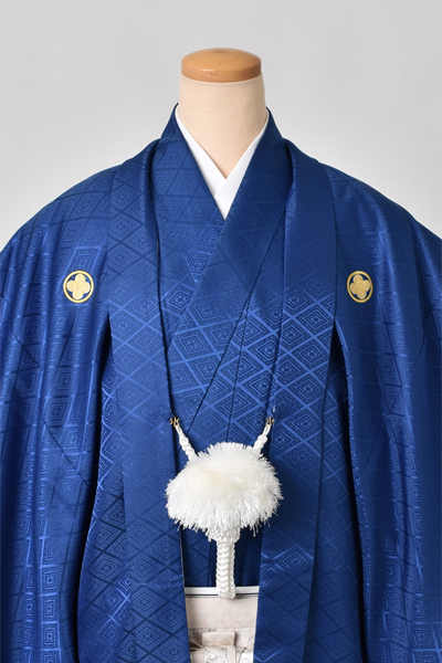 紋付袴[青紋付・袴亀甲花菱]