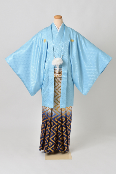 紋付袴[水紋付・袴武田菱]