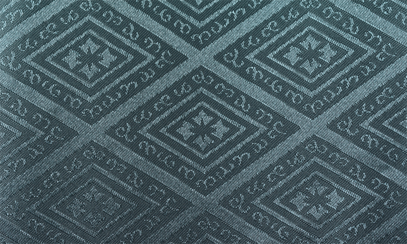 紋付袴[緑・黒紋付・袴縞］