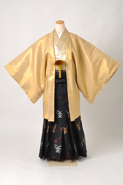 個性派！男物袴セット[金羽織]