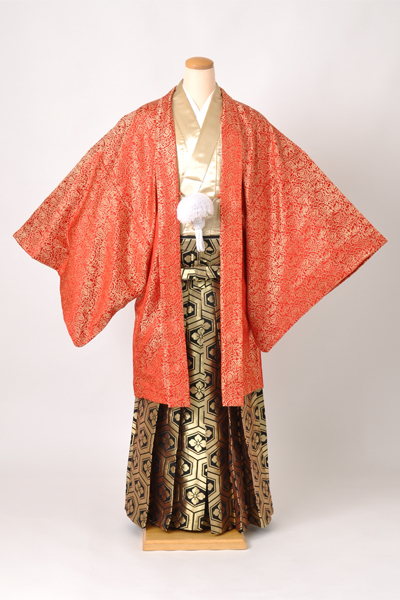 個性派！男物袴[赤羽織・薔薇]