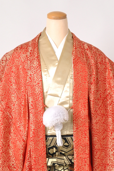 個性派！男物袴[赤羽織・薔薇]