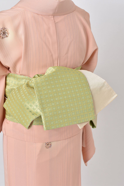 単衣小紋[ピンク色]