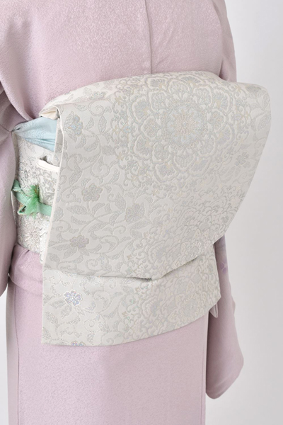 単衣訪問着［薄紫色に蘭］