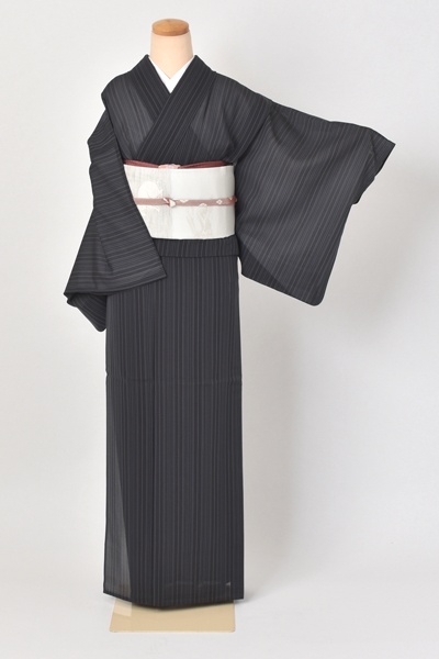 夏物[洒落着・黒色系縞]