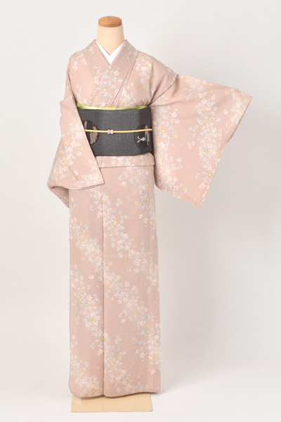 夏物[小紋・桜柄]