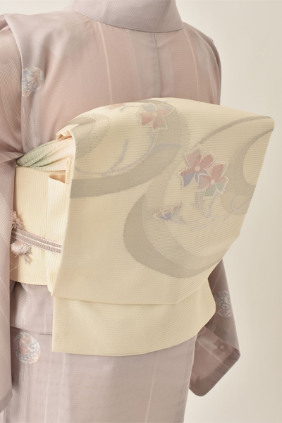 夏物_小紋〈藤色・霞文〉