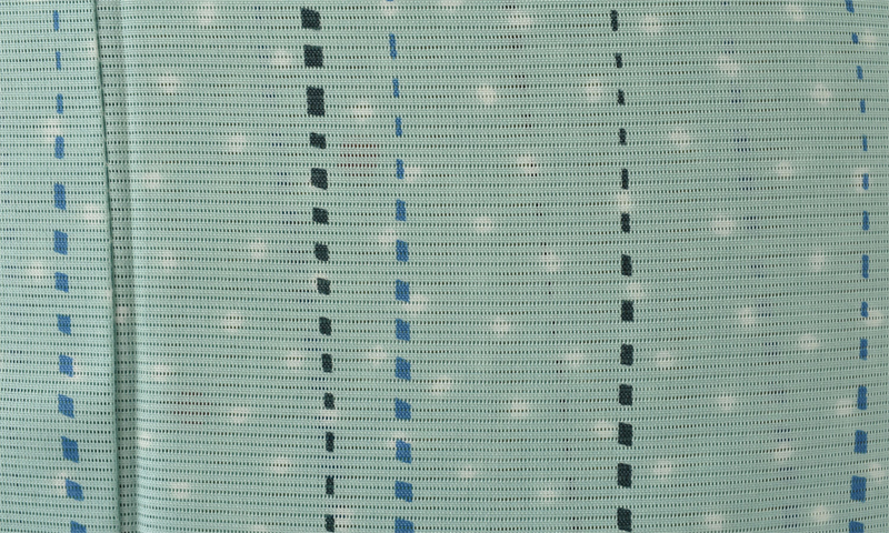 夏物_小紋〈薄緑・幾何学模様〉