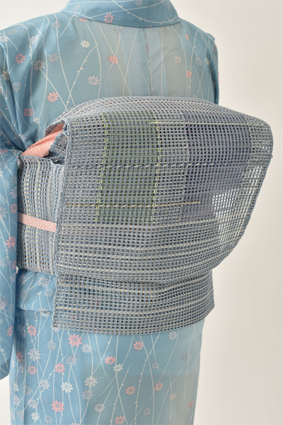 夏物_小紋〈水色・小花〉