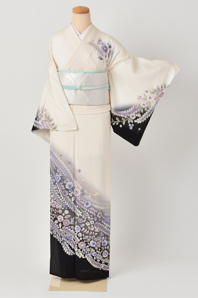 絽訪問着[辻が花風]