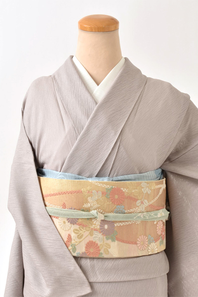 夏物＿色無地〈グレー〉