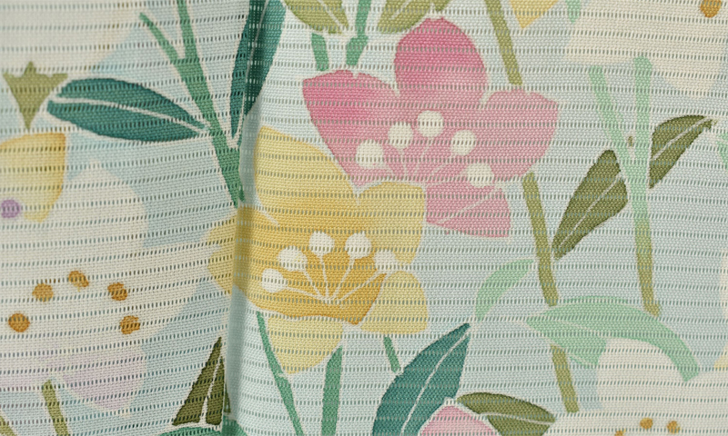 夏物_絽訪問着〈水色・桔梗〉