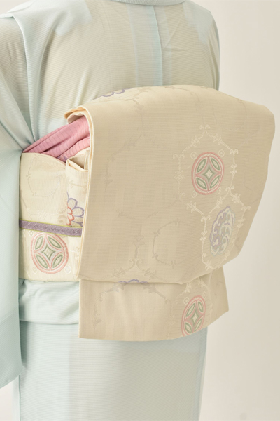 夏物_絽訪問着〈水色・桔梗〉