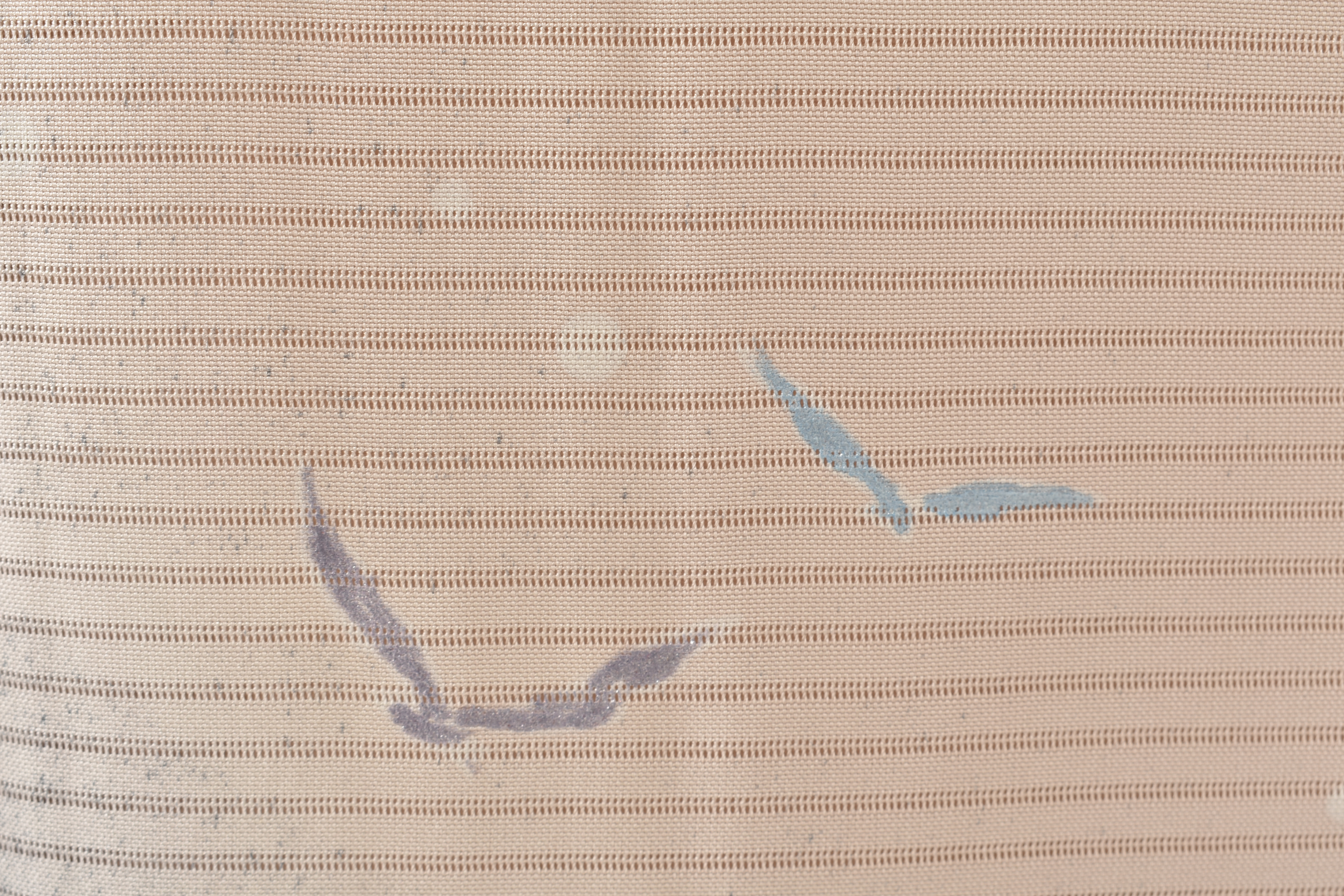 夏物＿絽訪問着〈ピンクベージュ・波柄〉