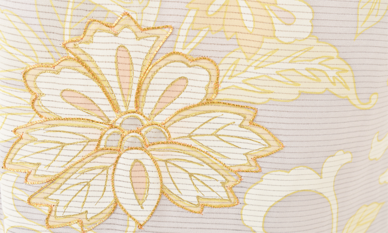 絽訪問着[淡紫]