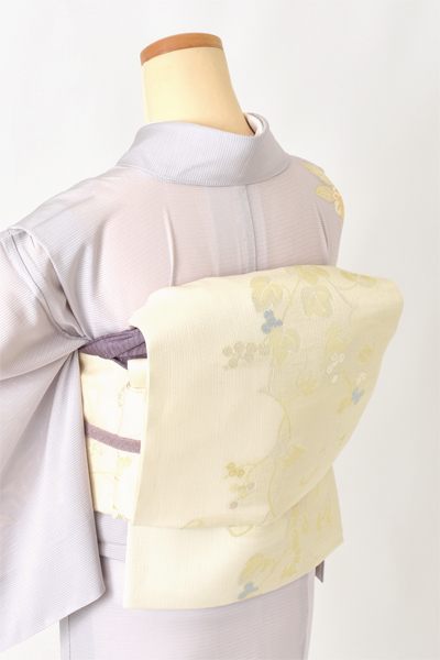 絽訪問着[淡紫]