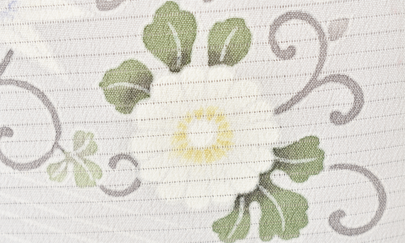 絽訪問着[水色・唐草]