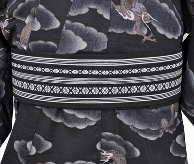 浴衣[165-173cm・黒地・竜]