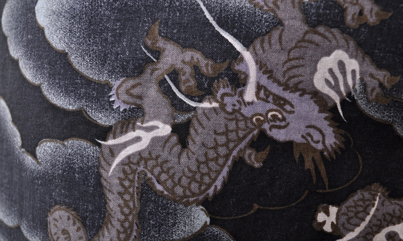 浴衣[165-173cm・黒地・竜]