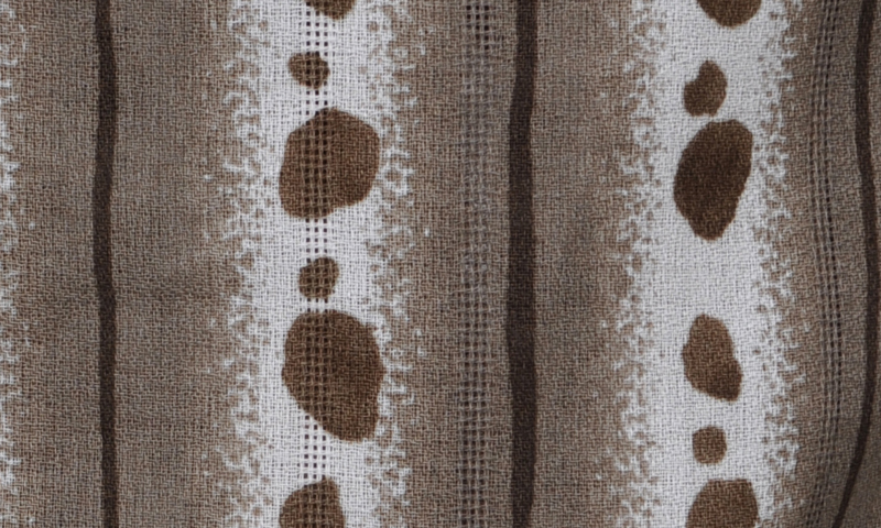 浴衣[164-172cm白地・茶縞]