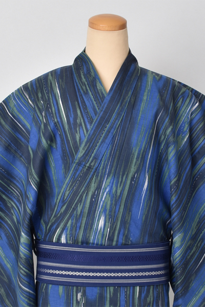 浴衣[167-175cm・青]