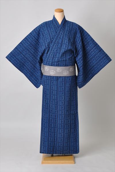 浴衣[165-173cm・藍色]