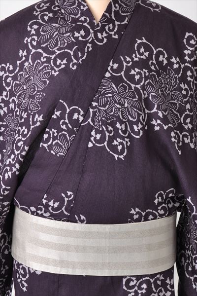 浴衣[170-178cm・紫]