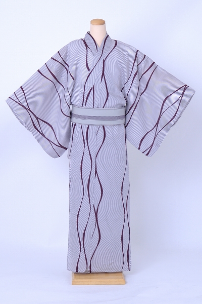 浴衣[168-176cm/172-180cm・2サイズ有・淡い紫]