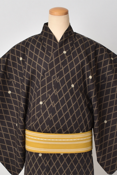浴衣[167-175cm・焦げ茶]