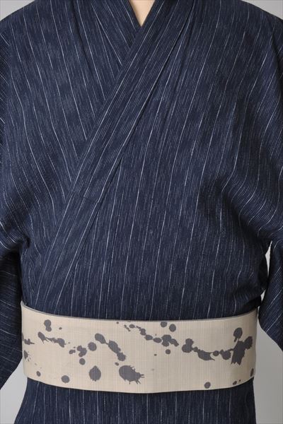 浴衣[168-176cm・紺縞]