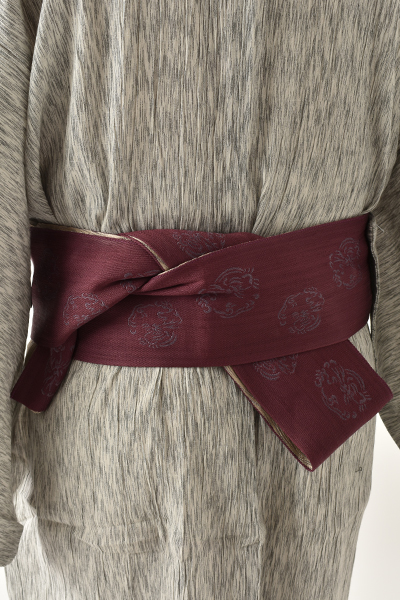 浴衣[M・LLサイズグレー・楊柳浴衣]