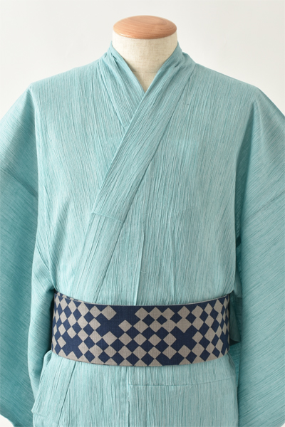 浴衣[M・L・LLサイズ]水色/楊柳浴衣