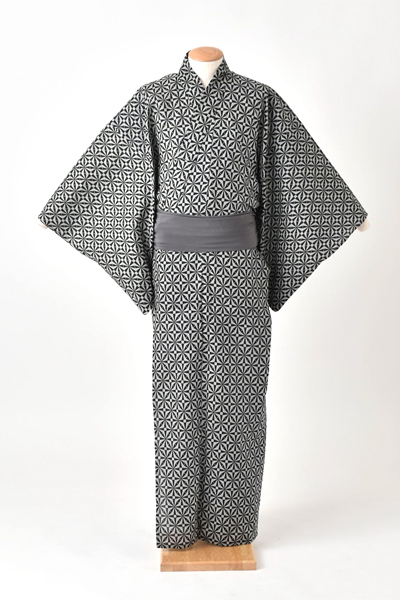 浴衣［172-180cm・黒グレー］