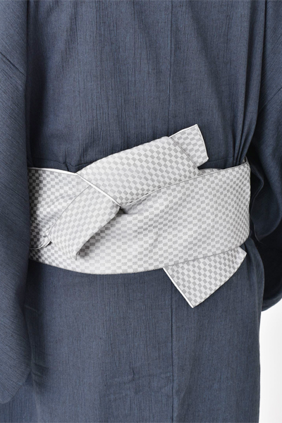 浴衣［2L・4Lサイズ鉄紺・楊柳浴衣］