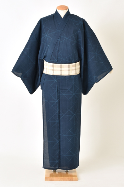 浴衣[JAPAN STYLE170-178cm・藍色]
