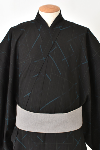 浴衣[JAPAN STYLE175-183cm・黒]