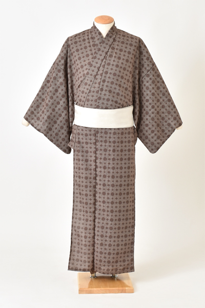 浴衣[167-175cm・茶模様]