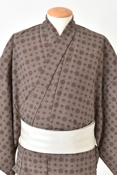 浴衣[167-175cm・茶模様]