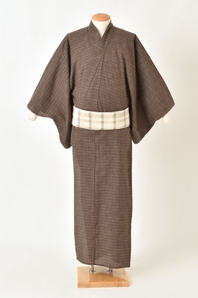 浴衣[165-173cm・茶]