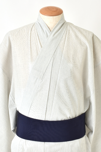 浴衣[170-178cm・白縞]