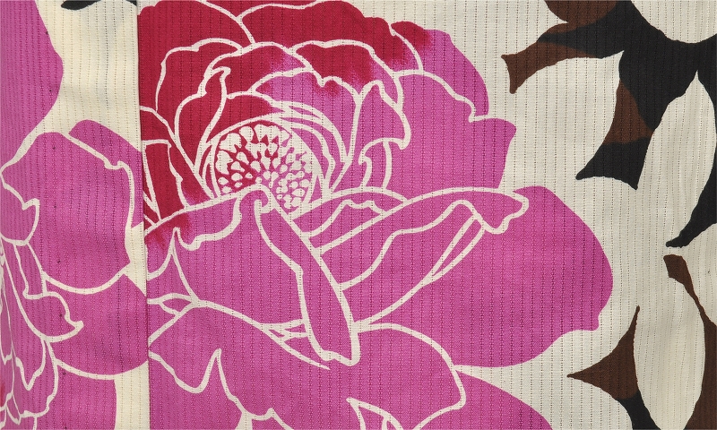 浴衣[黒地・バラの花]