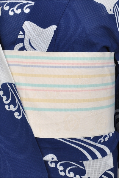 浴衣[藍色・千鳥S-Mサイズ]