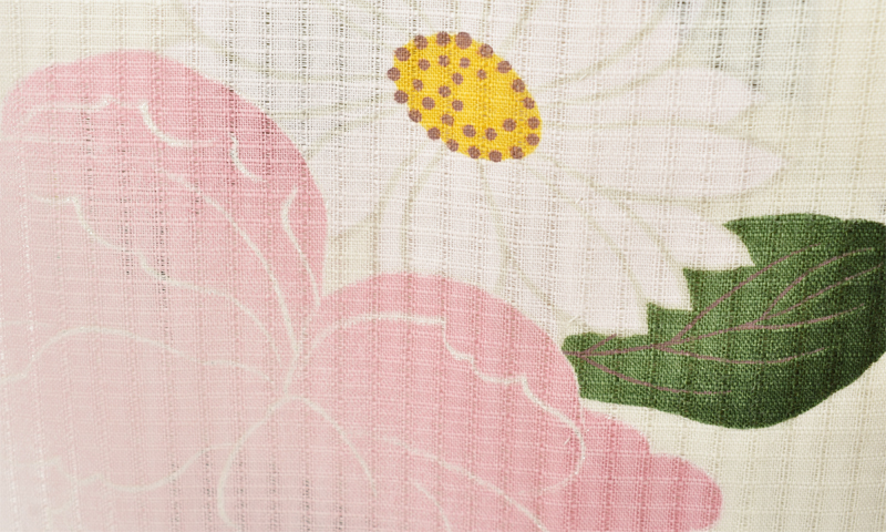 浴衣[生成り地・花々]