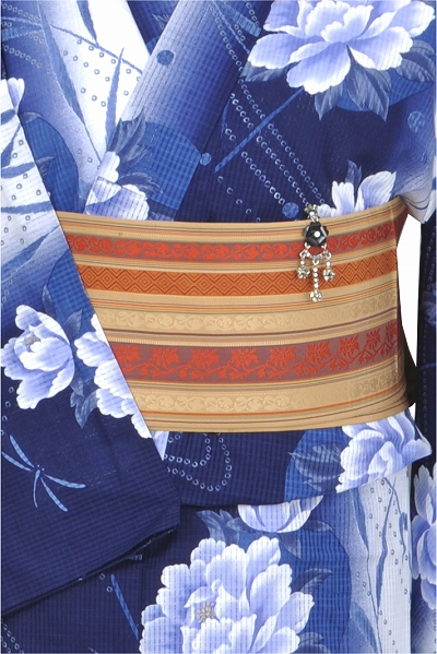 浴衣[ブルーと白ボカシ地・S-Mサイズ]