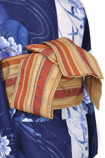 浴衣[ブルーと白ボカシ地・S-Mサイズ]