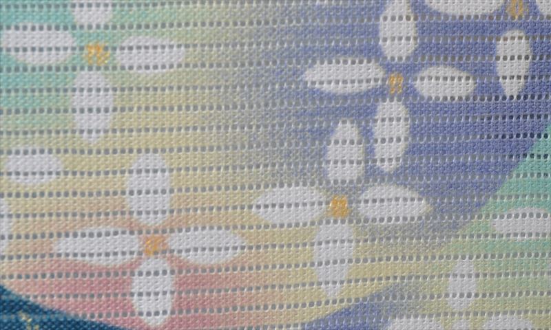 浴衣[淡いブルー地・アジサイ]