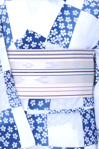 浴衣[水色・小桜]